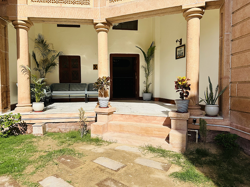 Verandah architecture at Raghvendra Heritage